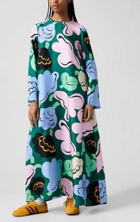 Marimekko Womens Kaunista silk maxi dress