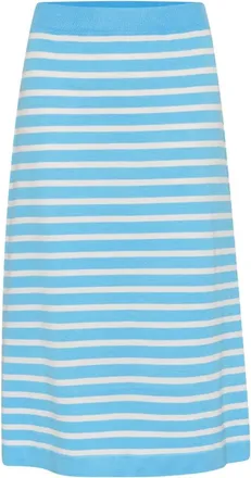 Saint Tropez MilaSZ Gestreepte Rok - Dames - Rokken - Blauw - Maat: M