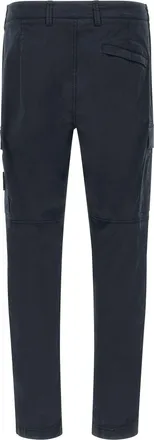 Stone Island Mens Blue Cotton Cargo Pants