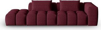 CXL by Christian Lacroix Sofá modular izquierdo 3 plazas de tejido estructural granate