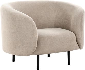 Beliani Armchair LOEN Fabric Taupe
