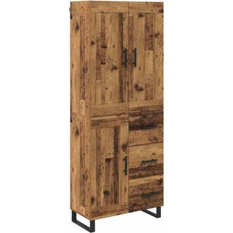 vidaXL Aparador Alto Con Caj&oacute;n Madera Vieja 69,5 X 34 X 180 Cm Vidaxl