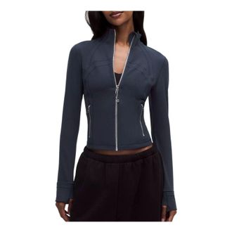 lululemon (WMNS) LULULEMON Define Cropped Jacket Nulu Navy Silver LW4CD5S-900634252