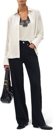 Rag & Bone Button Front Camisole Blouse in Ivory at Nordstrom Rack, Size X-Small