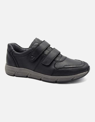 Waldl&auml;ufer Mens HASLO VELCRO 323304 - Black - Size: 10.5/EE / H