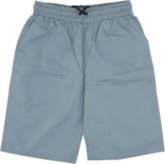 CAT Trekkoord Shorts Donker Leisteen - Heren - Korte Broeken - Blauw - S - Katoen - Korte Broeken
