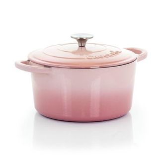 Crock-pot 2 Piece 5 Quarts Enamled Cast Iron Dutch Oven in Pink at Nordstrom