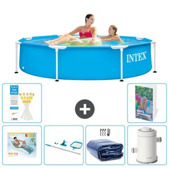 Intex Piscina Con Estructura Redonda - 244x51 Cm - 7-piezas S96