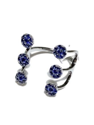 Stéfère 18K white gold sapphire Aurore ring - Zilver