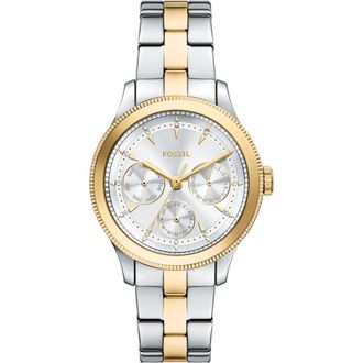 Fossil Brynn Multifunction Two-Tone Bracelet Watch, 38mm in Two Tone at Nordstrom Rack