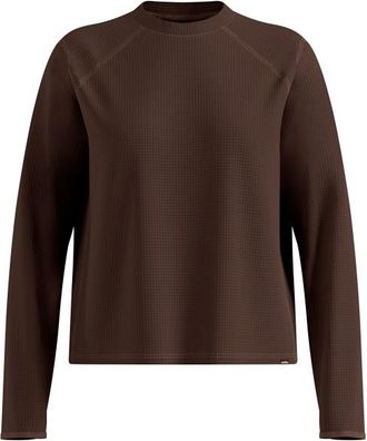 Odlo Mid Layer Cubic Laufshirt f&uuml;r Damen | braun