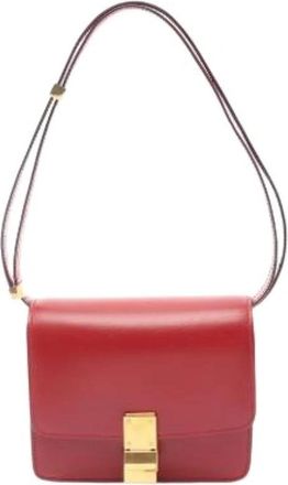 Celine Pre-owned Vintage Shoulder Bag - Dames - Vintage Schoudertas - Rood - ONE Size - Leer - Vintage