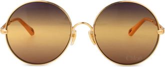 Chloé Occhiali da sole Aly tondi - Oro