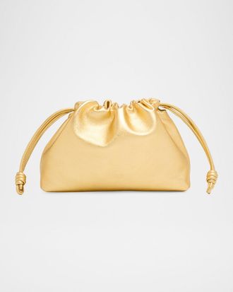 Loewe Flamenco Metallic Leather Shoulder Bag