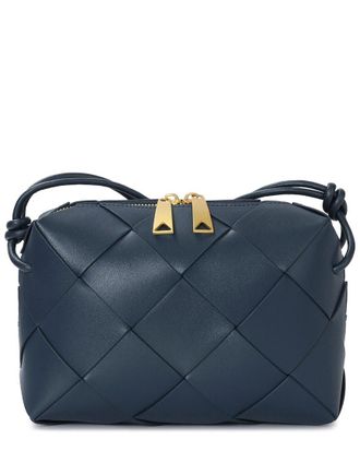 Tiffany & Fred Woven Leather Top Handle Crossbody