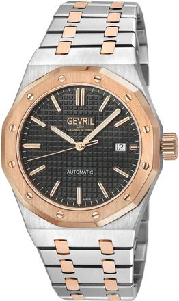 Gevril Group Gotham Automatic Black Dial Mens Watch 49405B