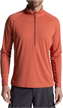 Craghoppers Nosilife Solarshield+ Half Zip Top Longsleeve f&uuml;r Herren | rot
