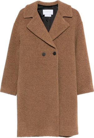 Harris Wharf London Cappotto doppiopetto bouclé - Marrone