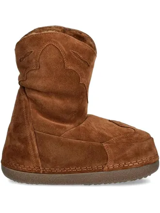 INUIKII suede winter boots - women - Calf Leather/Rubber/Calf Suede - 37 - Brown