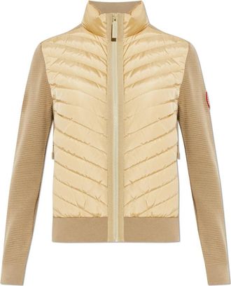 Canada Goose Hy Bridge Knit Jacket - Dames - Vesten - Beige - XS - Wol - Truien & Vesten