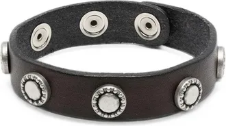 Eraldo Stud-embellished Leather Bracelet