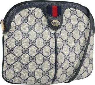 Gucci Pre-owned Cross Body Bags, female, Blue, Size: ONE SIZE Pre-owned Plastic Cross Body Bag