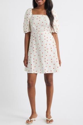 Vero Moda Tie Back Dress in Snow White Detail at Nordstrom Rack, Size X-Small
