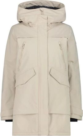 F.lli Campagnolo Cmp, Fitness, Dames, Beige, XS, Leer, 36K2356 Parka Fix Hood