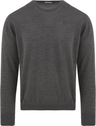 Malo Trui met ronde hals - Heren - Ronde hals truien - Grijs - XL - Wol - Truien & Vesten