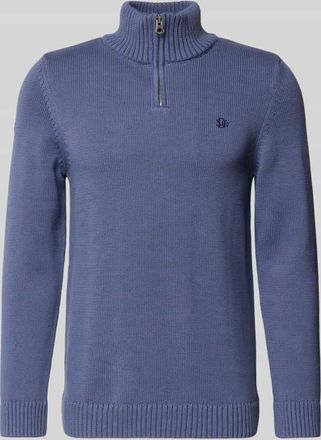 Superdry Slim Fit Pullover in Strick-Optik in Marine, Gr&ouml;&szlig;e XXL