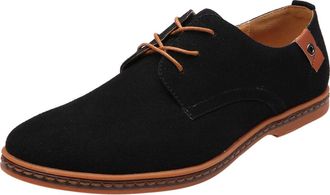 Generic Mens Elevator Shoes UK Style Solid Colour Business Casual Soft Sole Loafers Formal Leather Wedding Shoes,JH11,8.5,Black