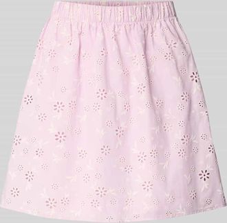 Pieces Regular Fit Mini-Rock aus reiner Baumwolle Modell BANNA in Hellrosa, Gr&ouml;&szlig;e XL