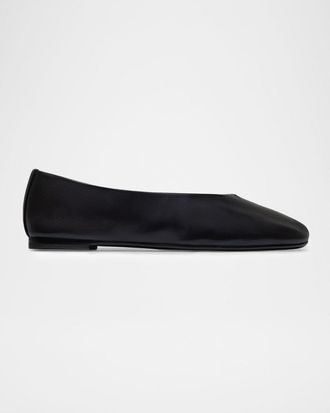 Bernardo Meredith Leather Ballerina Flats