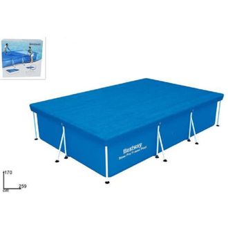 Trade Shop Trade Shop - Cubierta Para Piscina Sobre Suelo Rectangular Steel Pro 259x170x61cm 58105