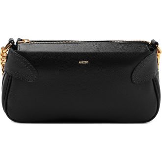 Arezzo Small Elena Leather Crossbody Bag in Black at Nordstrom