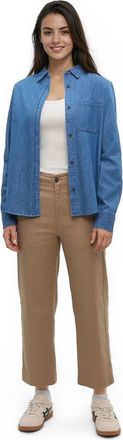 tentree Denim Sloan Shirt in Mid Wash at Nordstrom, Size X-Large
