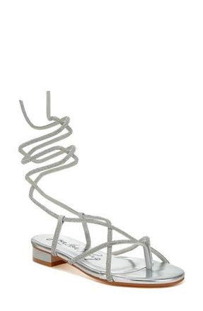 London Rag Babbity Embellished Gladiator Sandal in Silver at Nordstrom Rack, Size 10