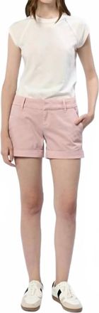 Dear John Denim Hampton Mid Low Rise Shorts In Sepia Rose