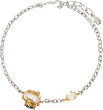 ネックレス・ペンダント Marni Gold Brass And Pearl Necklace Gold and palladium branch necklace with encased pearl charms