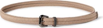 Brunello Cucinelli Braided belt with monili in Beige at Nordstrom, Size X-Small