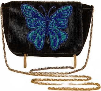 Guadalupe Design Womens Butterfly Bag In Blue
