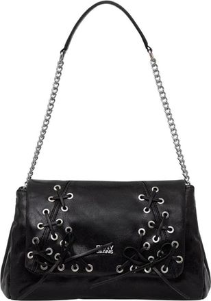 DKNY Hobo Schoudertas - Dames - Schoudertassen - Zwart - ONE Size - Leer - Tassen