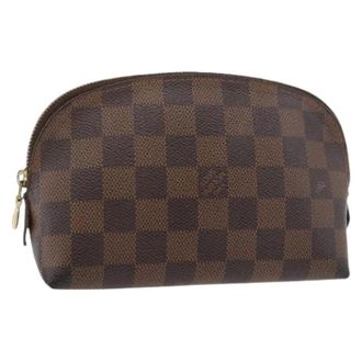 Louis Vuitton Pre-owned Clutches, female, Brown, Size: ONE SIZE Pre-owned Canvas Pouch