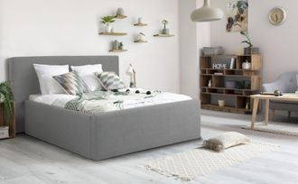 Inosign Polsterbett »Dalina« geradliniges Kopfteil, in 5 Breiten, auch in 220cm Länge