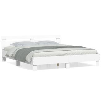 Berkfield Home Bed Frame without Mattress White 200x200 cm
