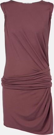The Attico Draped drop-waist jersey minidress