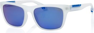 Superdry Sonnenbrille SUPERDRY Modell 996074, Herren, wei&szlig;, leicht durchscheinend, matt, Sonnenbrillen Sonnenbrille, Form Karree/Eckig, Logoschriftzug auf B&uuml;ge