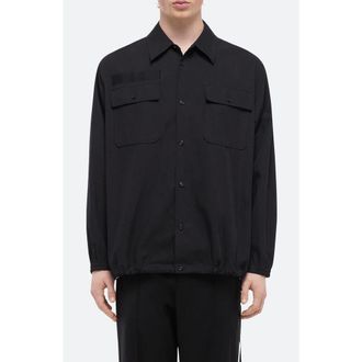 Helmut Lang Uniform Button-Up Shirt in Black at Nordstrom Rack, Size Xx-Large