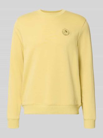 Blend Regular Fit Pullover mit Logo-Stitching Modell Kane in GELB, Gr&ouml;&szlig;e 3XL