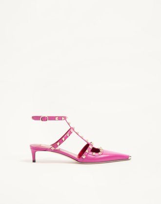 Valentino Garavani Rockstud Court Shoes In Kid Leather 40Mm Wo